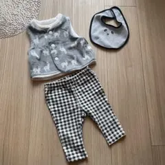 ベビーベスト パンツ スタイ 3点セット