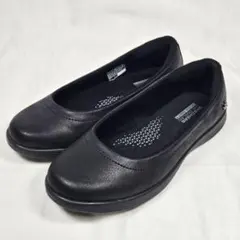 【美品】スケッチャーズ フラットシューズ バレエシューズ ブラック 23cm