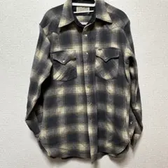 ペンドルトン　Pendleton オンブレ　70s ウールシャツ　ウエスタン
