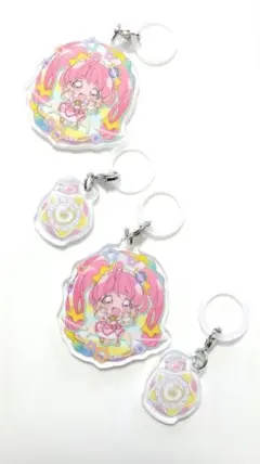 ガチャガチャ プリキュアあそーとB賞ふらっと  めじるしアクセサリー