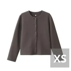 無印良品　二重編みスウェットカーディガン