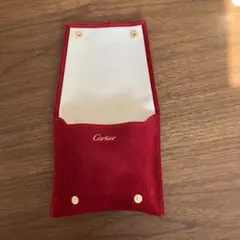 新品Cartier 赤 スエード ポーチ