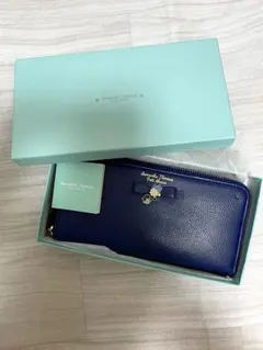 サマンサタバサ 長財布 ブルー