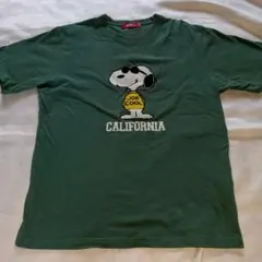 もこもこ刺繍 スヌーピー★Tシャツ★Ｌ