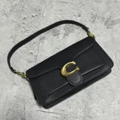 極美品✨️コーチ ワンショルダーバッグ タビー レザー シボ革 黒 73995