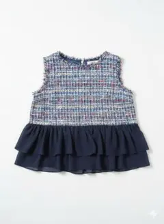 【美品】LOUNIE カラフルツイードトップス