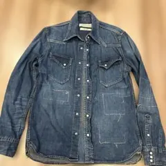 最終価格！レミレリーフ　星条旗スタッズ　デニムシャツ　M