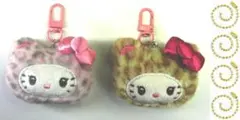 ハローキティ ギャルクマ マスコットキーホルダー チャーム ヒョウ柄 2種セット