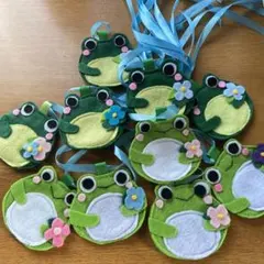 t.c.r様 ちりめん細工 カエルとかたつむり 紫陽花 - メルカリ