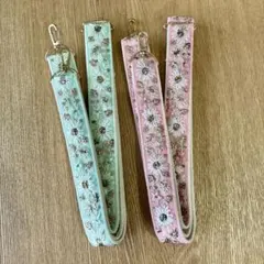 ショルダーストラップ　インド刺繍　スマホショルダー　ハンドメイド　2個セット