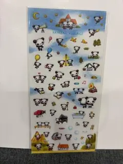 新品！平成レトロ クラックス パンダ シール 当時物