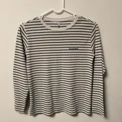 mont-bell ストライプ 長袖 Tシャツ 140