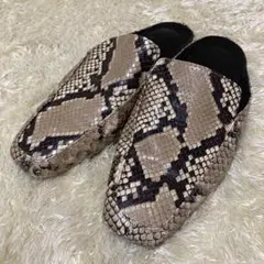 tomorrow land トゥモローランド スリッポン ヘビ柄 24cm
