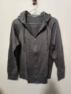 SUNSPEL　ジップパーカー　グレー　薄手　サイズL