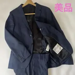 ZARA ザラ スーツ セットアップ COOLMAX M相当　ネイビー チェック