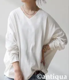 【antiqua】ドルマンTシャツ コクーンシルエット ＊試着なし完全新品未使用のサムネイル