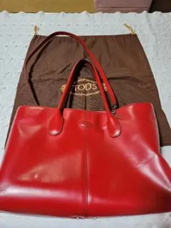 TOD'S レザートートバッグ レッドのサムネイル