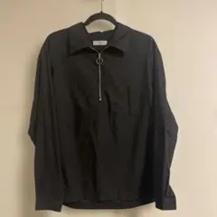 美品‼️ LIDNM ブラック長袖シャツ ジッパー付きのサムネイル