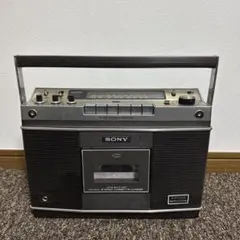 SONY CF-1900 ラジオカセットレコーダー ジャンク 純正カバー付き