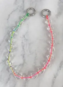 ハンドメイド　スマホストラップ