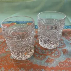 11月末まで❗️ボヘミアクリスタルオールドグラス2個セット〈24PBOクリスタル〉