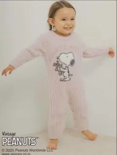 スヌーピー　ジェラピケ　コラボ　ロンパース　新品　ピンク　70〜80cm