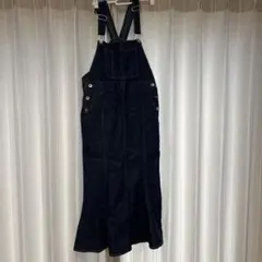ダークブルー デニムサロペット サイズF