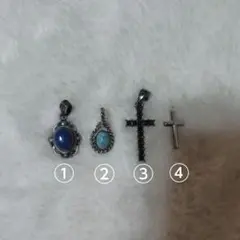 シルバー ネックレス　トップ　4個セット