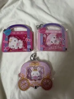 サンリオ　アクリルカスタムチャーム　ハローキティ　マイメロ　スクールバッグ