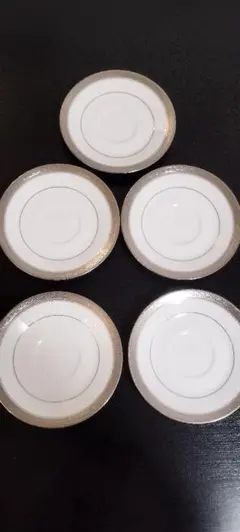 Noritakeコーヒーソーサー 5枚セットカップは含まれていません。