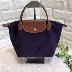 美品LONGCHAMP ロンシャン ハンドバッ レザー ナイロン プリアージュМ