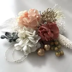 ２ ドライフラワー 髪飾り 卒業式 入学式 成人式 七五三 袴