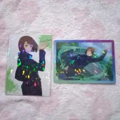 呪術廻戦 ファンパレ ファントムパレード家入硝子 クリアカード2枚セット