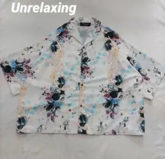 Unrelaxing オープンカラーシャツ 総柄 オーバーサイズ ビッグシャツのサムネイル
