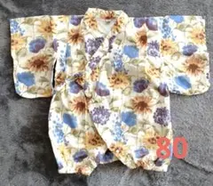 OCEAN&GROUND　甚平ロンパース ベビー 80サイズ　浴衣　お花柄