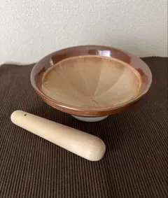 マルホン製陶所　すり鉢 17.5cm すりこぎ棒付き(15cm)のサムネイル