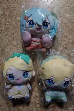 フリューくじ D賞 ぬいぐるみ マスコット 全3種 初音ミク 鏡音リン 鏡音レン