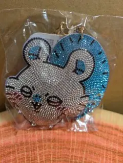【新品 未使用 タグ付き 】ちいかわ モモンガ ラインストーン キーホルダー