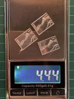 純銀レリーフ‼️プレート 北斎ペア Pure silver 6.50g 造幣局