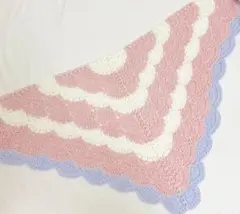 三角　バレエショール　年中使用可　手洗可　100%コットン　海外輸入糸　オススメ 三角 バレエショール 年中使用可 手洗可 100%コットン 海外輸入