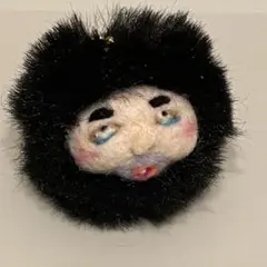羊毛フェルト ハンドメイド キモカワシリーズ 黒ファー - メルカリ