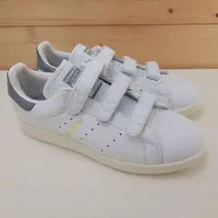 アディダス スタンスミス ベルクロ 本革 ホワイト/グレー 24cm