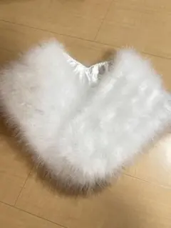 ホワイト V字型 ショール