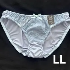 水色　レース　トリコットショーツ　パンティ　サンエイ　1枚　LLのサムネイル