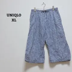 ユニクロ　ステテコ　ルームウェア　部屋着　総柄　綿　コットン100　薄手　XL