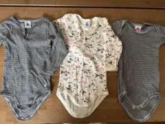 PETIT BATEAU 長袖　6m/67cm✖️2、12m/74cm 3着セット