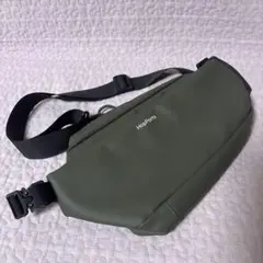 防水オリーブグリーンボディバッグ