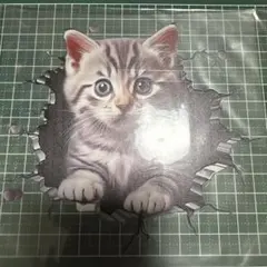 猫 ステッカー 3D 立体 デカール ウォールステッカー