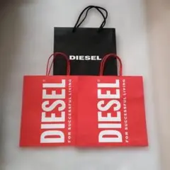 DIESEL ショッピングバッグ 3枚セット
