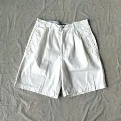 Tommy Hilfiger チノショーツ ハーフパンツ ホワイト W32 古着